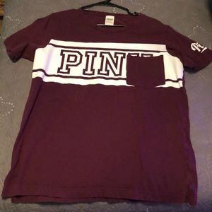 Victoria’s Secret pink top in maroon